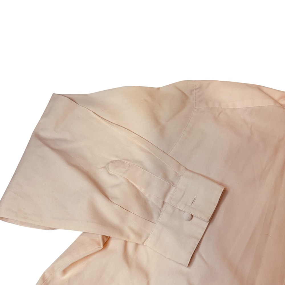 Foxcroft Women's Pink Peach Embroidered Floral Collared Button Up Shirt Size 16‎ - Picture 4 of 6